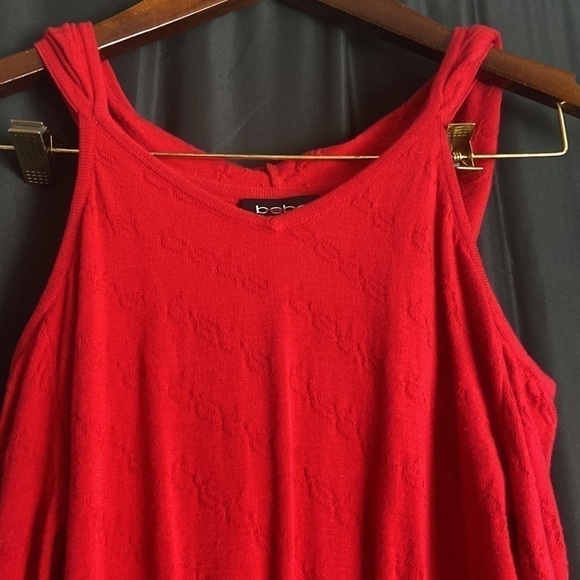 Bebe Red cold shoulder Knit Dress - Picture 3 of 11